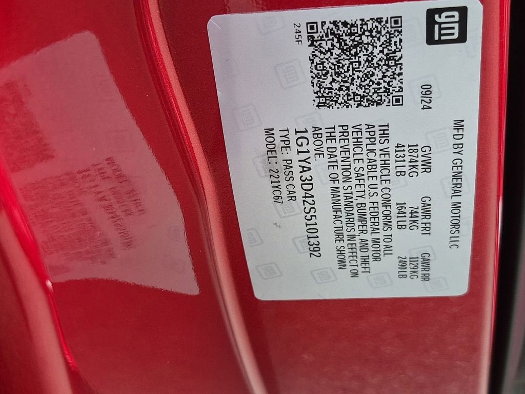 2025 Chevrolet Corvette Stingray 1LT