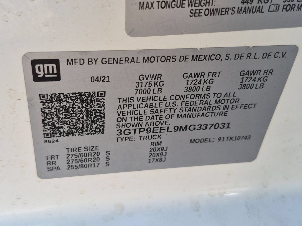 2021 GMC Sierra 1500 AT4