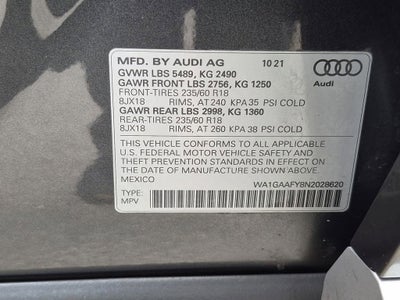 2022 Audi Q5 S line Premium
